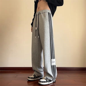 2024 春季新款 内景大码美式织带直筒卫裤M-5X HK24048-P60图片