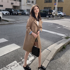 现货2021春季新款英伦风风衣浙宝292A货号L032图片