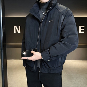 标50绒 店主风2025新款男士拼接立领羽绒服外套 B338-2516-P195图片