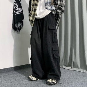 牛仔裤男秋季潮大码休闲裤子高街N408P48图片