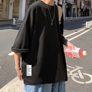 Q11045-P30 春夏季七分袖t恤男大码五分袖男短袖中袖图片