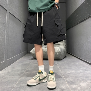 新款工装短裤男潮牌ins休闲裤宽松大码中裤五分裤D0610-P43图片