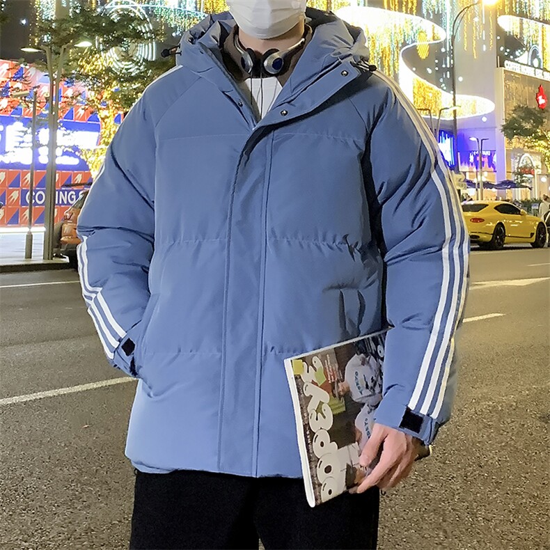 抖音得物棉衣男防风立领三条杠棉服加厚棉服外套JH-MY8202-P65,男装棉衣,星座717