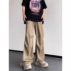 拖地裤夏季薄款男款直筒休闲长裤美式宽松阔腿裤XX2565，男装休闲裤，星座208-5