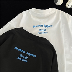2026夏季潮牌高街美式重磅印花半袖T恤男女宽松短袖T恤潮D354P28，男装T恤，电商A335-1（原A458）