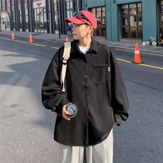 男纯色衬衫潮流气质长袖青春流行文艺新款日系J582P40，男装衬衫，星座1116-2