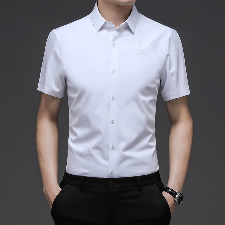 C8808钱塘2020-2常年款男士精品短袖短袖衬衫高端大气P53图片
