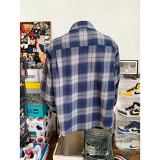 特P60无差价新款春秋百搭时尚潮流格子衬衫-HS2319假模鞋盒景，男装衬衫，电商A003