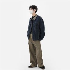 xz905-2-JK127#P80-（控108）春季美式高街休闲牛仔外套，男装工装外套，星座905-2
