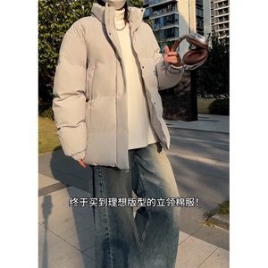 现货高品质美式冬季重磅三防加绒加厚羽绒棉衣立领厚外套棉服图片