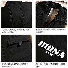 MJ47001-P80棉马甲男士大码加厚棉背心男坎肩男砖墙，男装背心/马甲，电商A040A