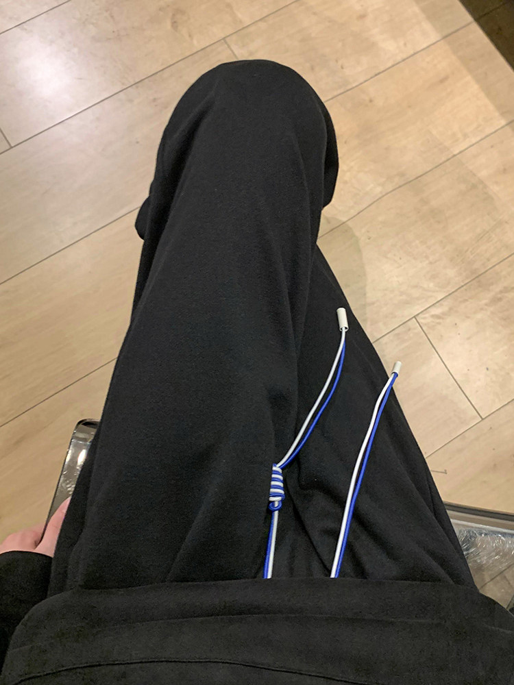2025春夏新款港风宽松休闲直筒松紧腰抽绳运动裤DM185-P40,女装休闲裤,电商D321-1