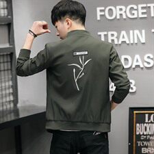 夹克时尚青年休闲修身型秋季2021年青春流行长袖收口袖，男装夹克，电商A441