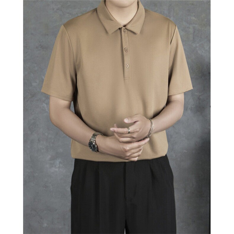 原宿简约男士polo衫短袖夏季薄高端衣服男新款百搭流行气质P01,男装Polo衫,星座1116A-2（原606A-1）