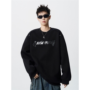 HW2530-特P45控78面布54.2棉45.8聚酯polo领情侣卫衣宽松外套男图片