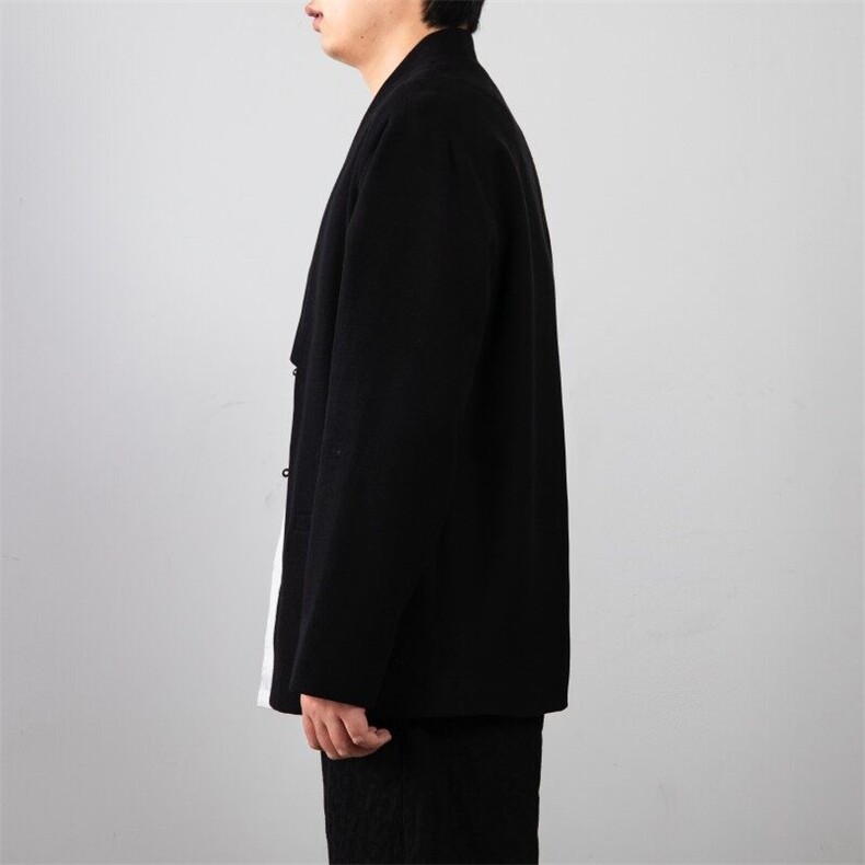 春装新款风男装棉麻男士改良汉服外套H108P90,男装民族服装,钱塘802