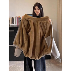 高街座山雕冬季保暖加厚毛绒棉服外套工装夹克棉袄上衣款JKK811，男装夹克，星座516A