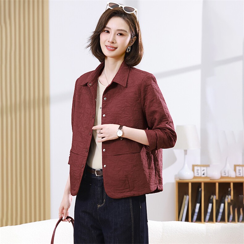 【现货】短款衬衣开衫2025春秋新款宽松外套时尚休闲上衣，女装短外套，妃曼