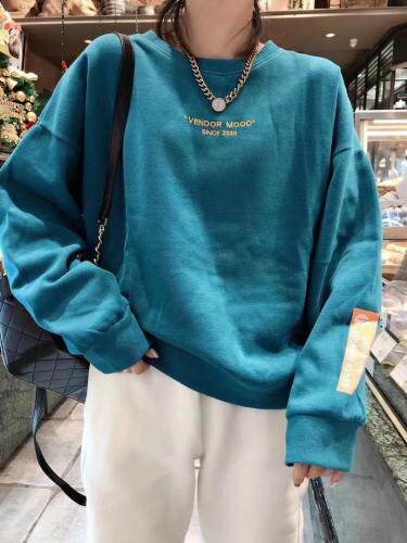 字母刺绣卫衣，女装卫衣/绒衫，一杭