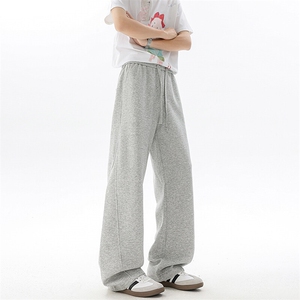 高个子加长弯刀卫裤男美式高街休闲运动裤190cm115微喇裤KZ071P50图片