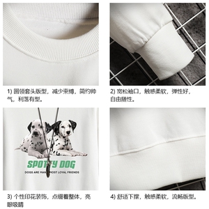 S6263-P28 秋季圆领卫衣男大码韩版宽松长袖外套 网格图片