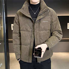 新标50-2448M-4XL-P195店主风冬季麂皮绒手感面料休闲羽绒服男，男装羽绒服，电商B255