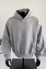 拼接重磅500克加绒奥粒绒连帽卫衣硬挺宽套头外套RH5306JR-P62，女装短外套，星座610B-1