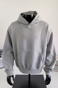 拼接重磅500克加绒奥粒绒连帽卫衣硬挺宽套头外套 RH5306JR-P62图片