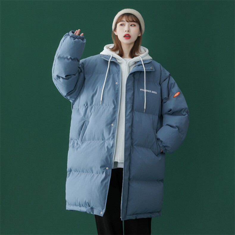 备战双十一中性风中长款棉服假两件情侣棉衣女G910P158男类,男装棉衣,电商A339