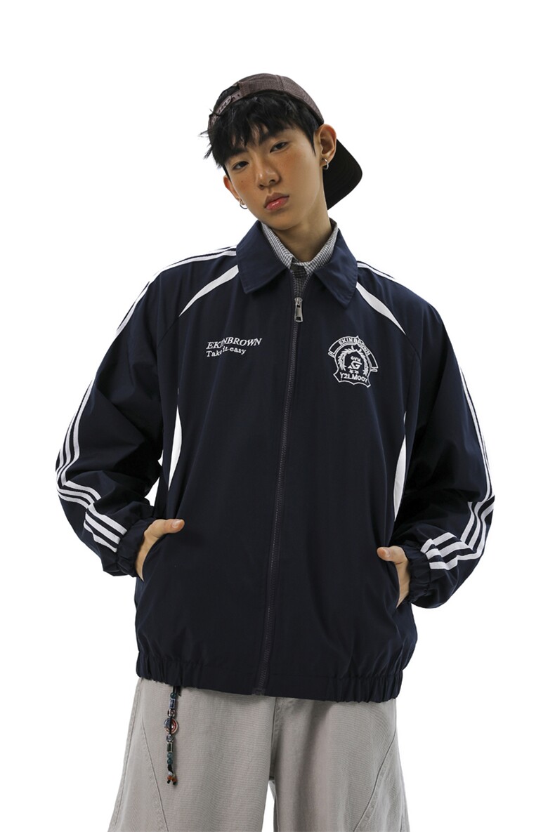 美式学院风刺绣设计大码M-5XL无影墙棒球服夹克男JK78073P79控128,男装夹克,星座226-1