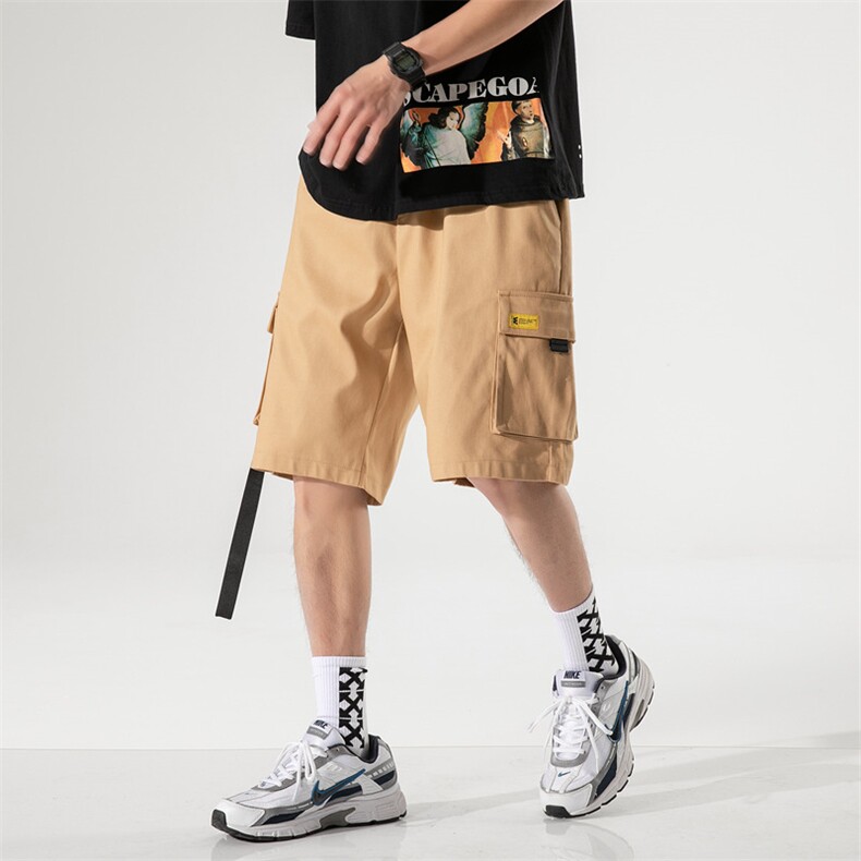 工装短裤男夏季韩版潮流休闲中裤宽松潮牌ins男士5五分裤9511-P40,男装休闲裤,电商A318