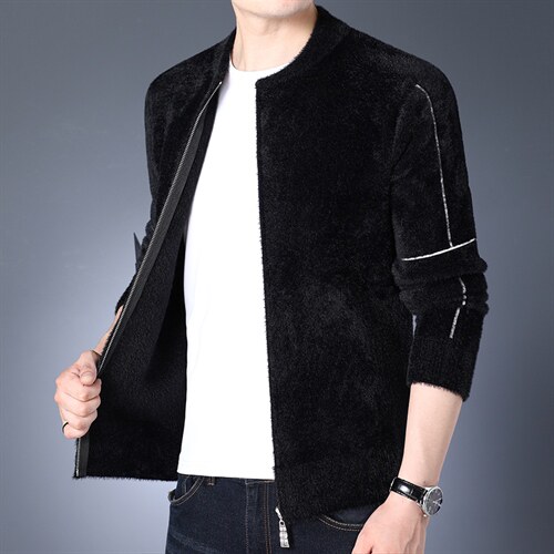 BSS2293男式2023秋季新款针织开衫夹克商务休闲男装P102，男装针织衫/毛衣，电商B360