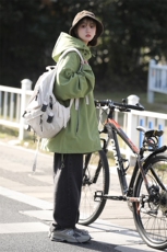 JK727-特P65中性风新款冲锋衣夹克男宽松落肩宽松纯色连帽外套，男装夹克，星座1204-3