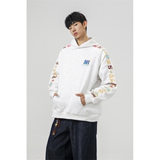 万针刺绣结构设计重磅秋冬全棉高品质美式高街连帽卫衣外套Y7716，女装短外套，电商A486-1