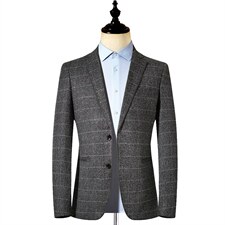 BD523钱塘2020-2商务休闲中年男士春秋新款帅气西装外套P150，男装西服，钱塘207-2