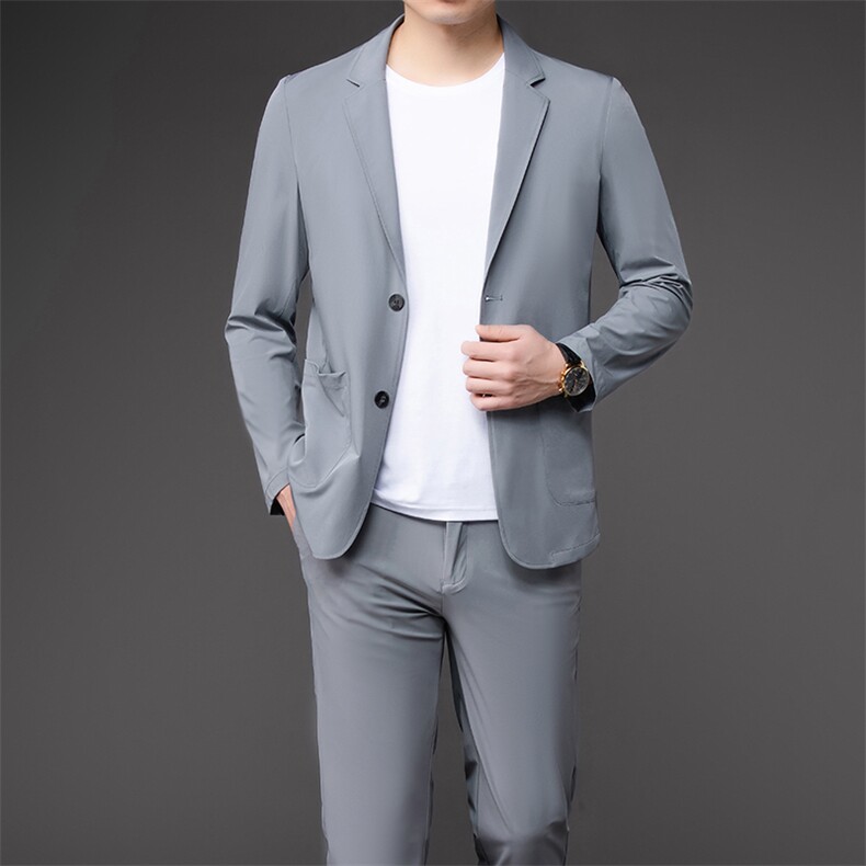 青年男士休闲西服套装两件套,男装西服套装,电商B212（原钱塘6029）
