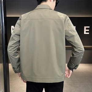 WT1906-P75秋季翻领夹克男士简约上班潮流休闲衬衫领外套图片