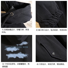 JK41143-P85加棉款-P115纯棉连帽夹克男士大码工装夹克男砖墙，男装夹克，电商A040A