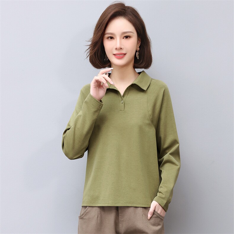 时尚百搭春季女装纯色长袖衬衫修身显瘦休闲上衣,女装衬衫,悦见她