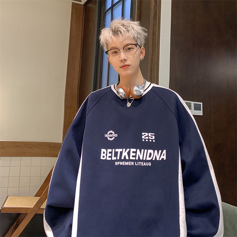 B225-仔仔图-A6481--P55--X69--美式插肩袖卫衣--聚酯纤维,男装卫衣,电商B225