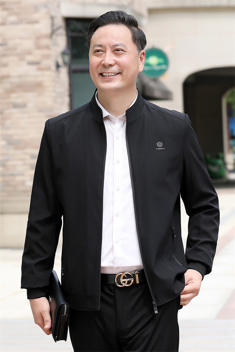 NN9959钱塘2020-3中年男士秋季薄款合身百搭休闲夹克外套P72,男装夹克,钱塘207-3