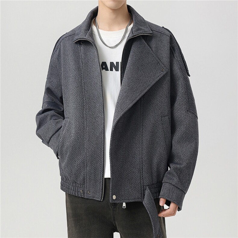 双层领夹克男高级感休闲外套设计感小众JK2232-P85,男装夹克,星座210-1