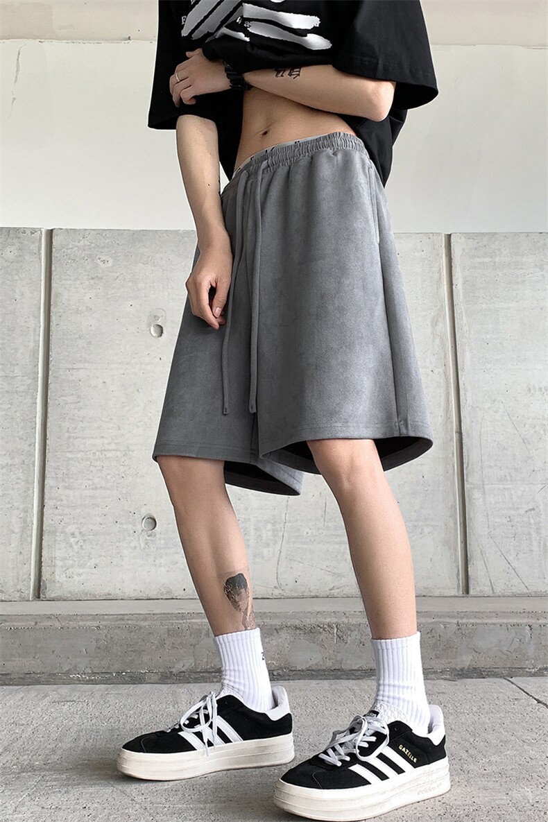8XL-M特大码短裤男美式个性潮麂皮绒运动短裤男五分裤DK1535P25,男装牛仔裤,电商D206-1