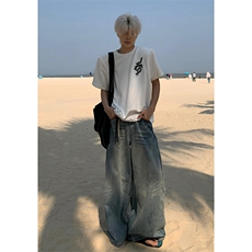 自制~蛇瞳脊骨重磅铆钉脊骨短袖T恤DX090P48，男装T恤，星座908