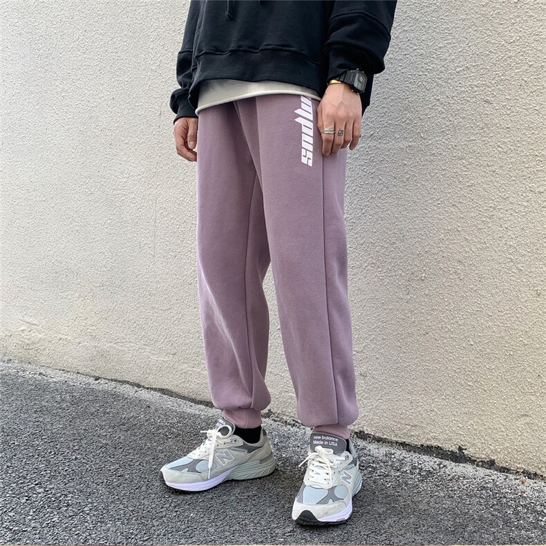 @冬季新品加绒束脚卫裤筒运动休闲裤男C22/P50限69,男装休闲裤,电商B350