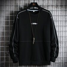 男秋季潮流ins卫衣宽松圆领刺绣印花辑明线休闲卫衣CYWY8856-P30，男装卫衣，电商A128