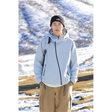 防水冲锋衣夹克宽松工装连帽户外登山服男女款C61320-TP4589，男装夹克，电商A102
