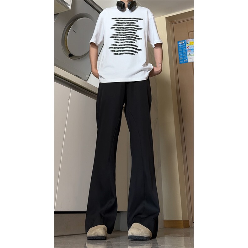 夏季美式垂感痞帅高级感西裤男冰丝速干休闲裤K315-P45 控68图片