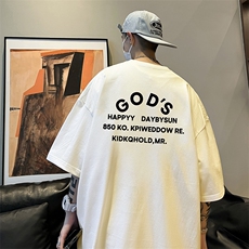 量大优可提供视频2024夏季新款美式短袖T恤D223A-T2422-P18，男装T恤，电商019-1
