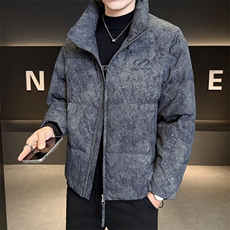 标90男休闲立领羽绒服图案面包服外套上衣A329-YR2567-P255，男装羽绒服，电商A329